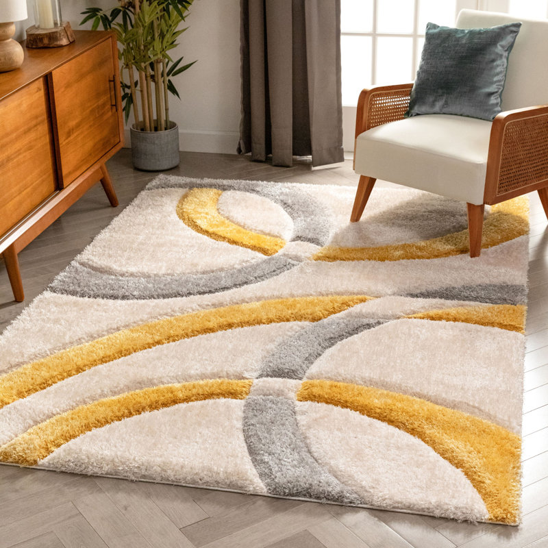 Well Woven San Francisco Shag Yellow Area Rug & Reviews Wayfair